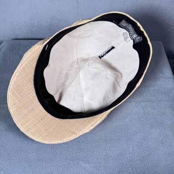 San Diego Hat Company Golf Cap Fitted Mens One Size Straw Ivy Flat Cap Summer - Picture 8 of 11